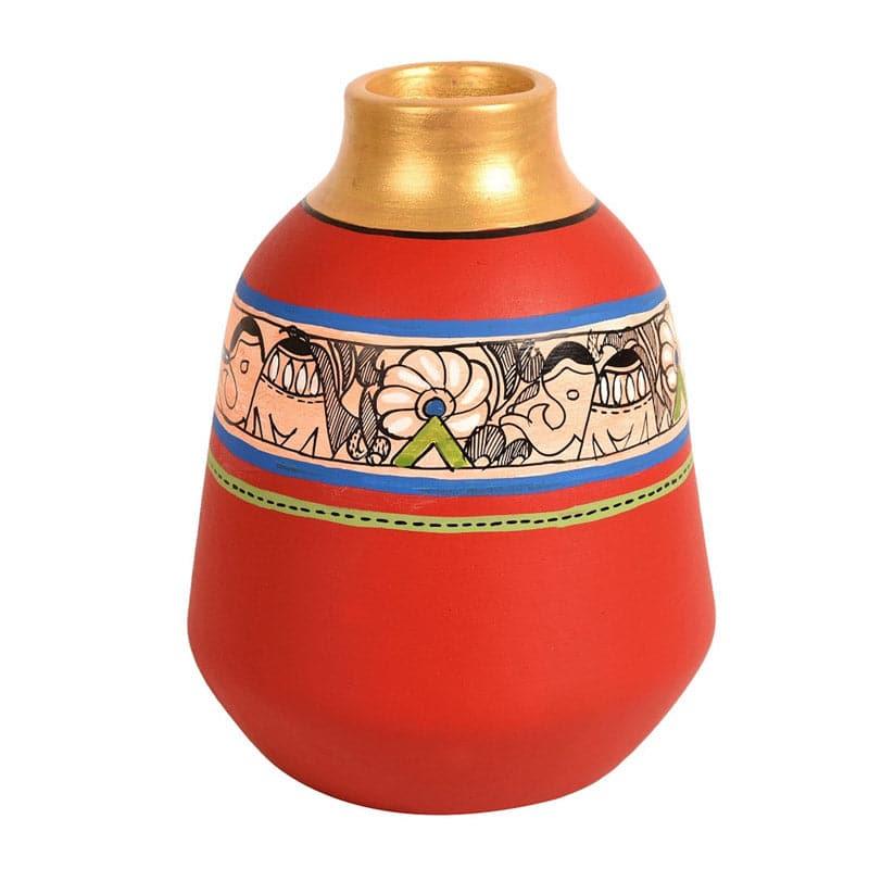 Sperada Tribal Terracotta Vase media 3