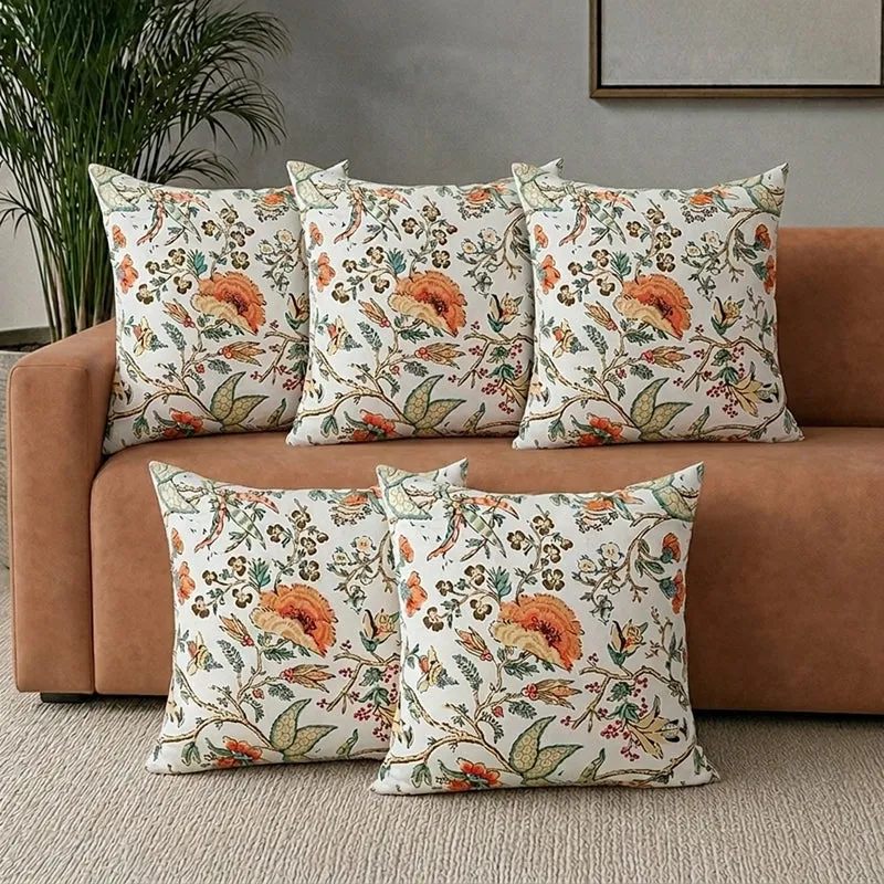Lushlie Blooms Cushion Cover (Yellow) - Set Of Five media 1