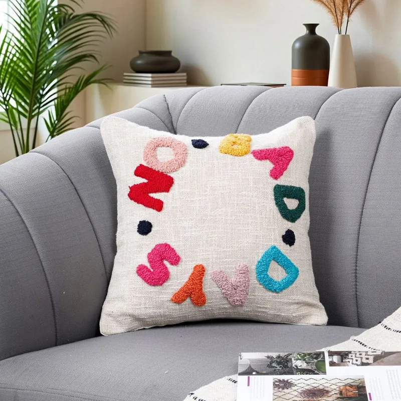 No Bad Days Tufted Cushion Cover Set - Set Of Two media 4