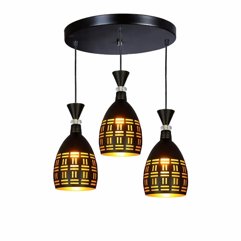 Lattice Light Metal Cluster Ceiling Lamp media 3