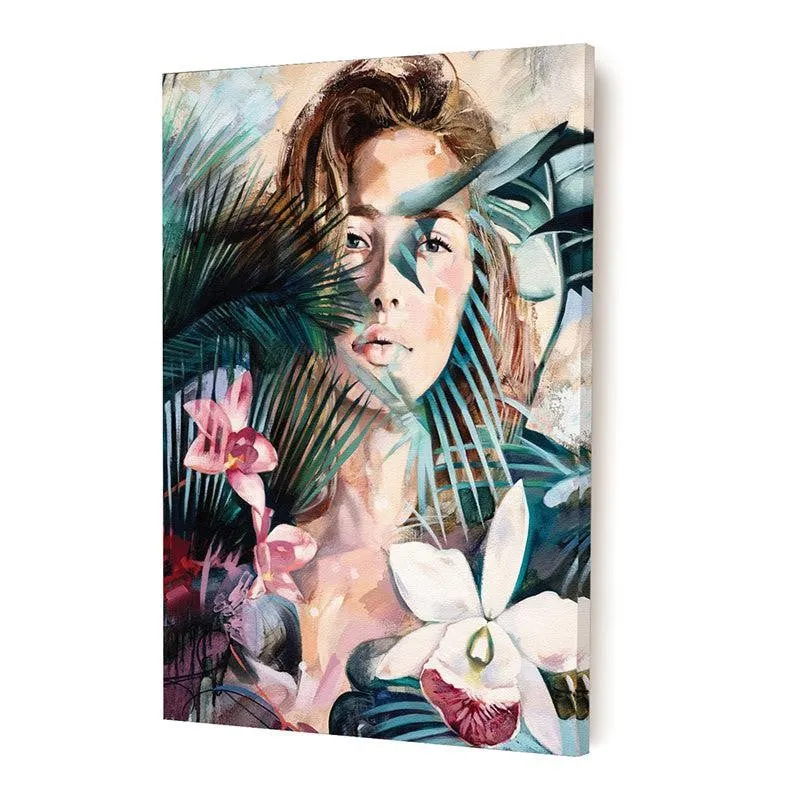 Jungle Bloom Canvas Wall Painting media 4