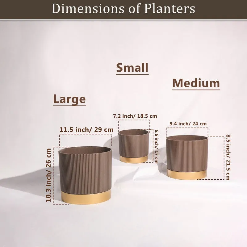 Solterra Planters (Brown) - Set Of Three media 7