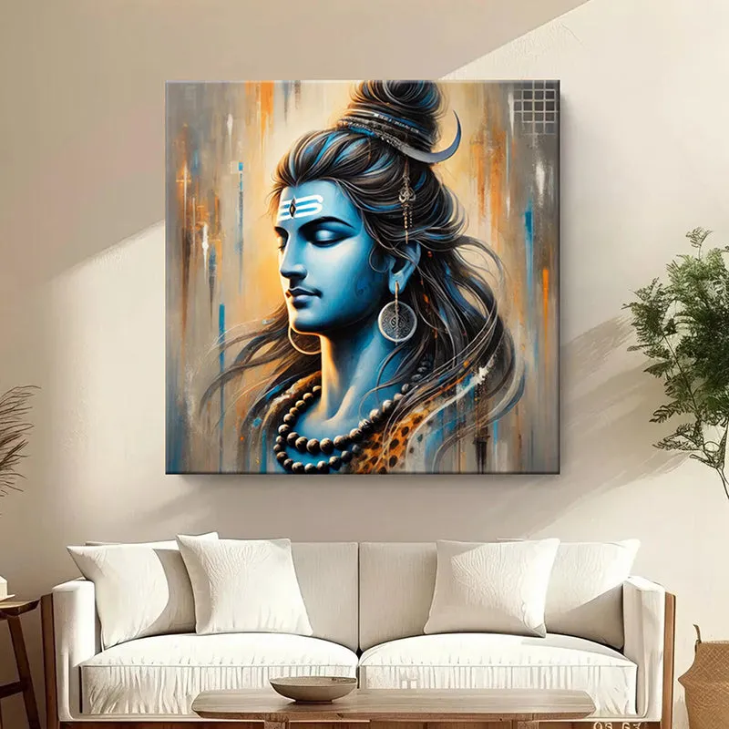 RudraShiva Poly Canvas Wall Painting media 1