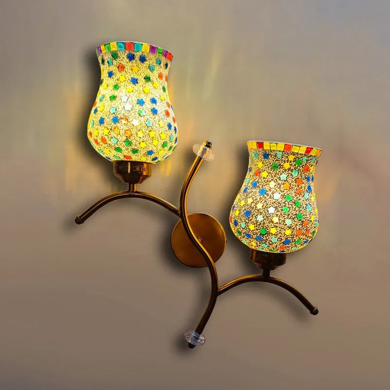 Branlux Twin Glass Wall Lamp - Multicolor media 6