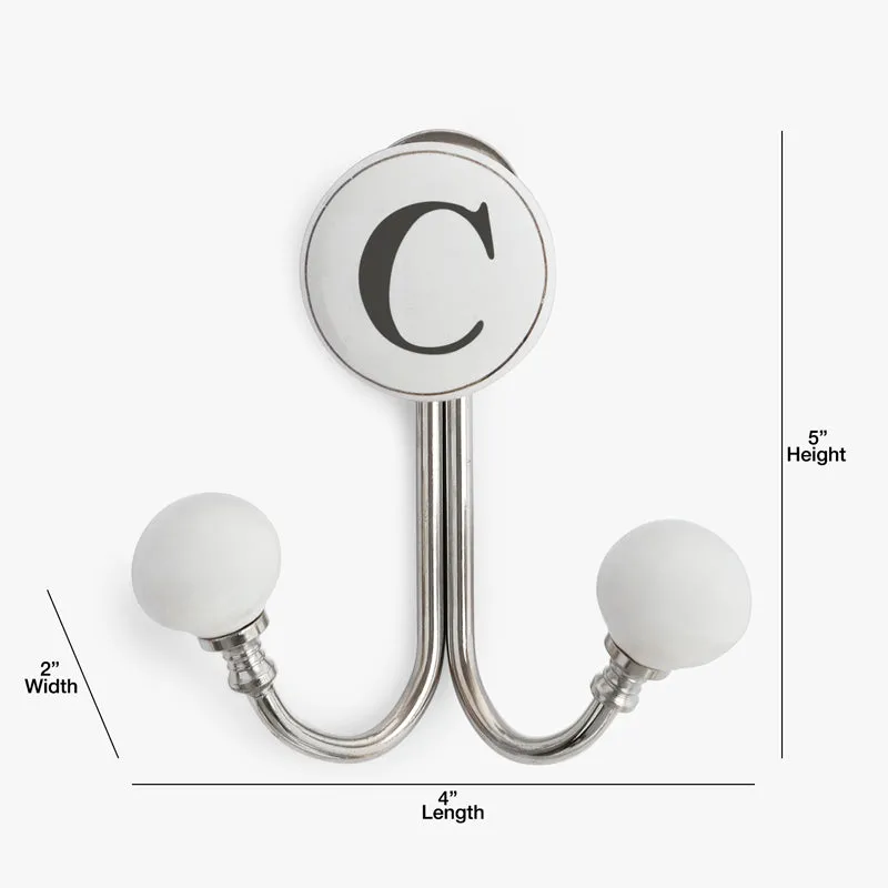 Alaphabet C Filigree Wall Hook media 5