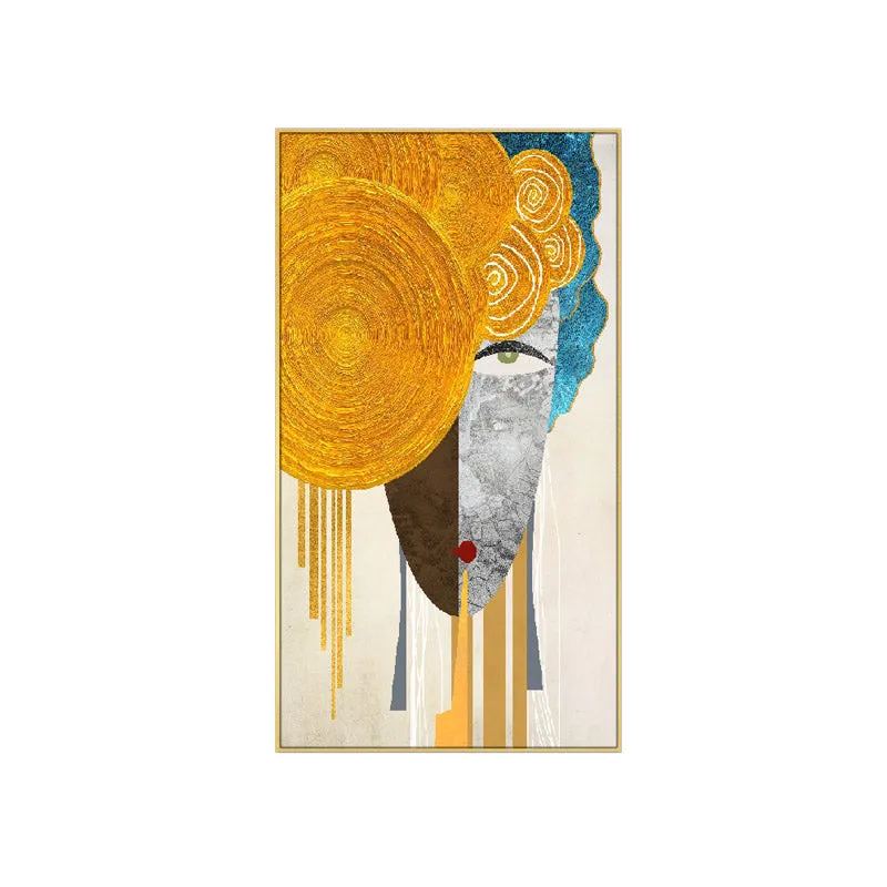 Abstract Minsha Canvas Wall Painting media 3