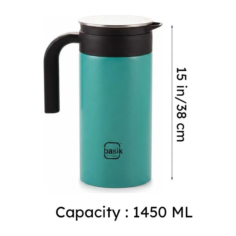 Hydra Stainless Steel Water Jug (Teal) - 1450 ML media 6