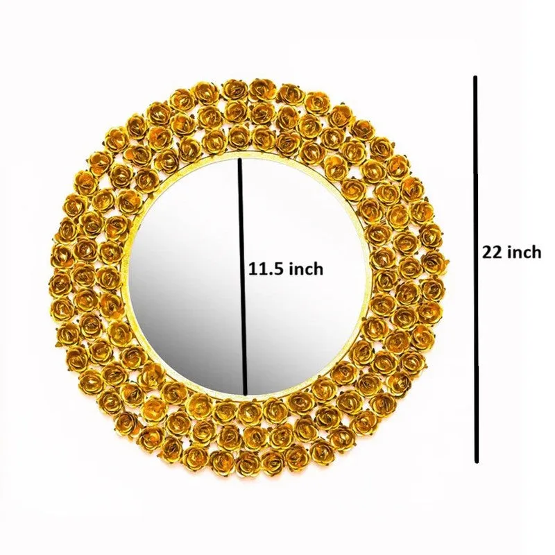 Roselle Round Halo Wall Mirror media 7