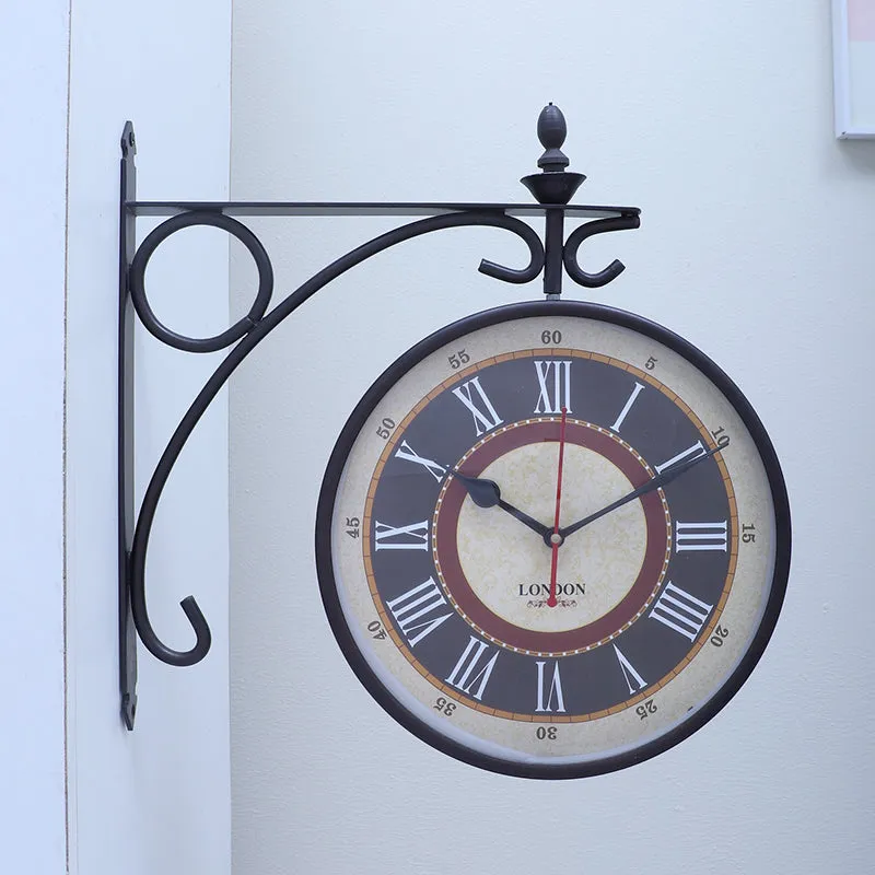Time Weaver Iron Wall Clock media 1