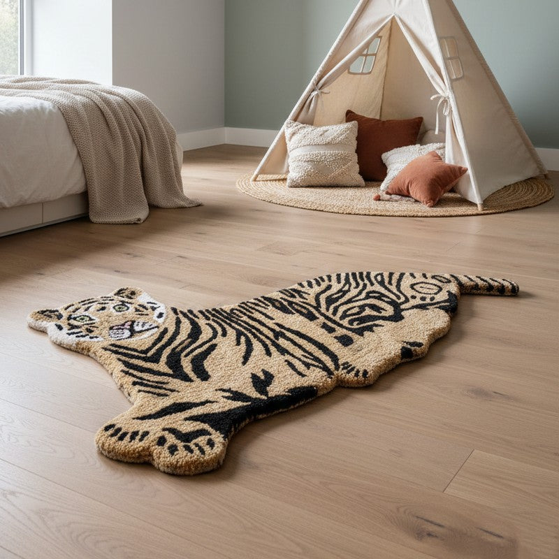 Roaring Tiger Cotton Carpet media 3