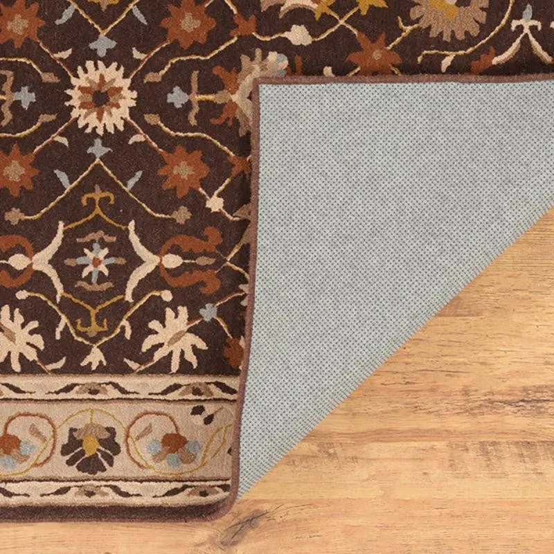Ahriman Hand Tufted Ethnic Wool & Nylon Carpet - Brown media 8