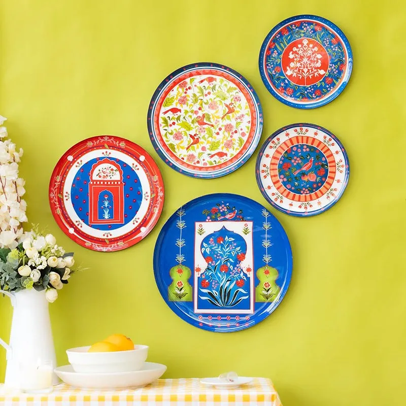 Jaipuri Charm Wall Plate - Set Of Five media 3