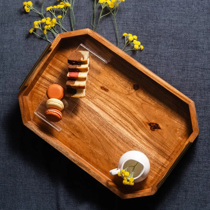 Avant Abstract Art Wooden Serving Tray media 4