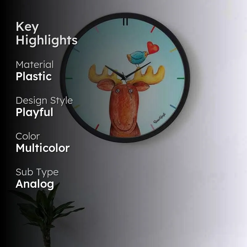 Dear Deer Wall Clock media 2