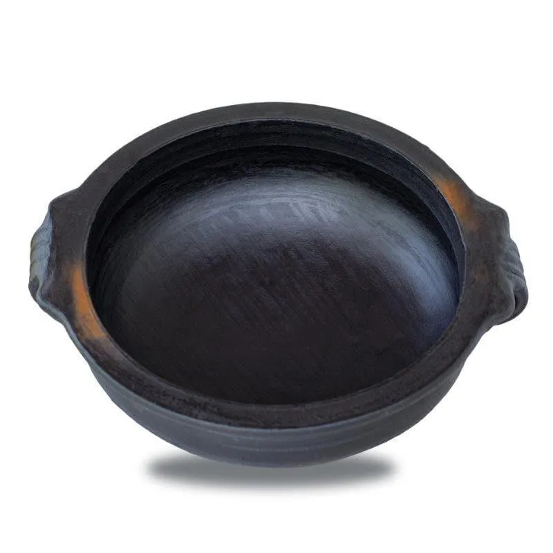 Dilaab Urali Clay Pot Black 3000 mL / 11 Inches media 3