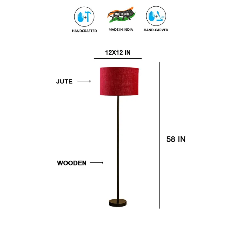 Sienna I Rodin Floor Lamp - Maroon media 6