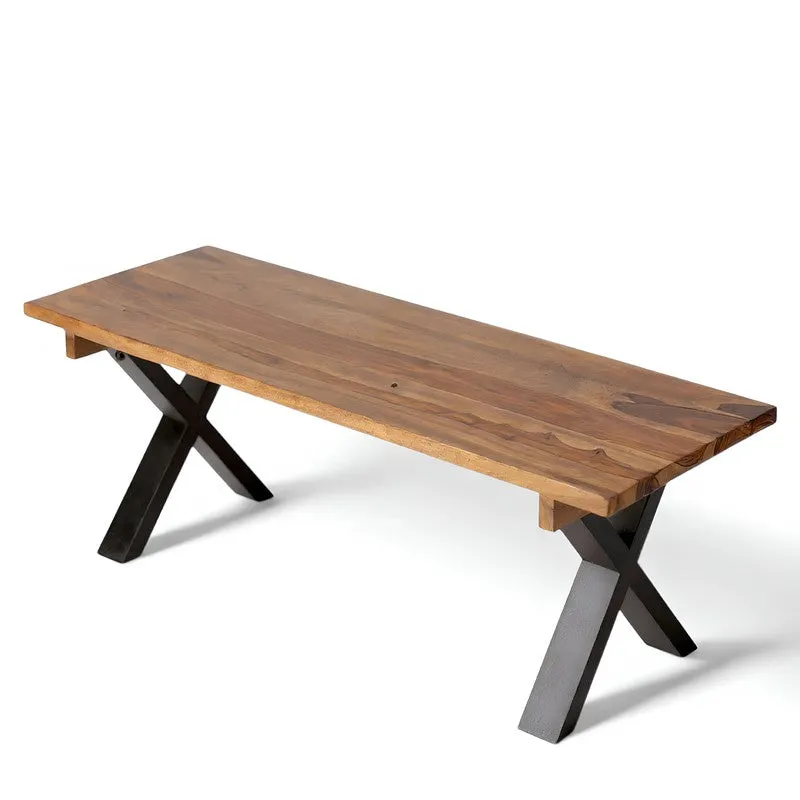 Cynex Sheesham Wooden Bench - Brown media 4
