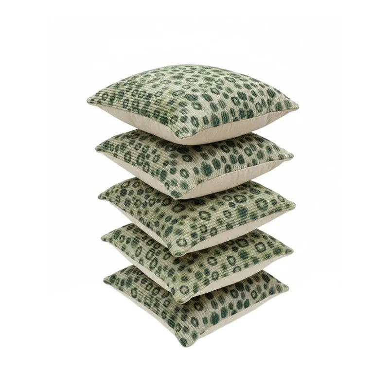 PixelMosaic Cushion Cover (Green) - Set Of Five media 4