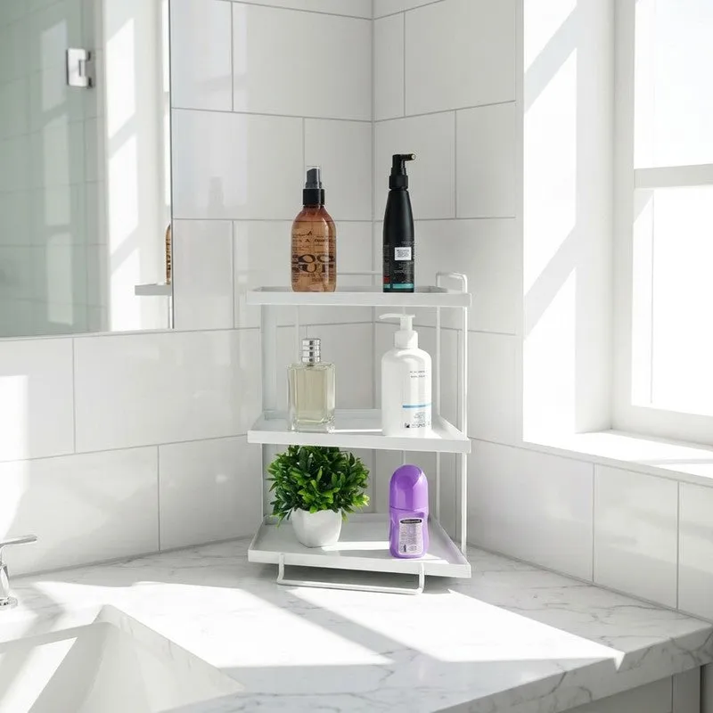 Aqua Tier Metal Racks - White media 3