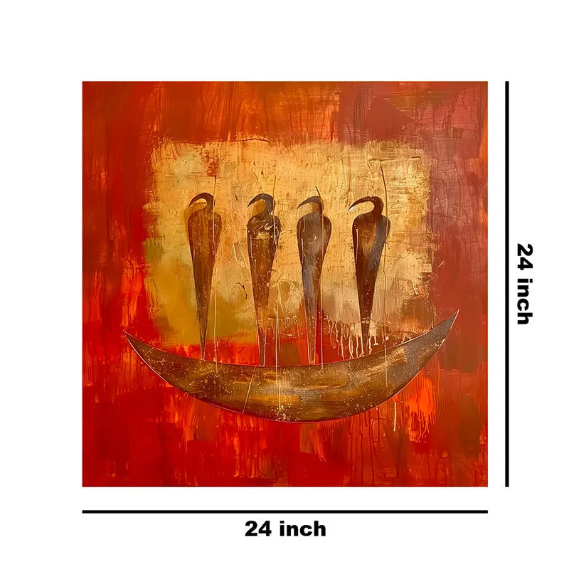 Birds In A Tusk Wall Painting media 8