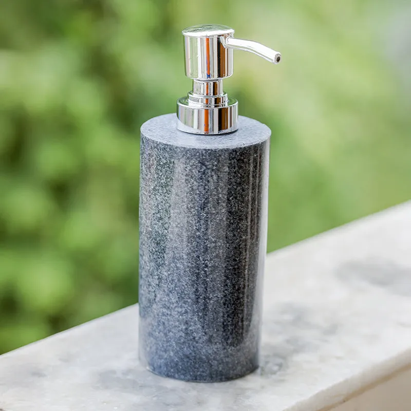 Alabaste Marble Soap Dispenser - Blue & Silver media 5