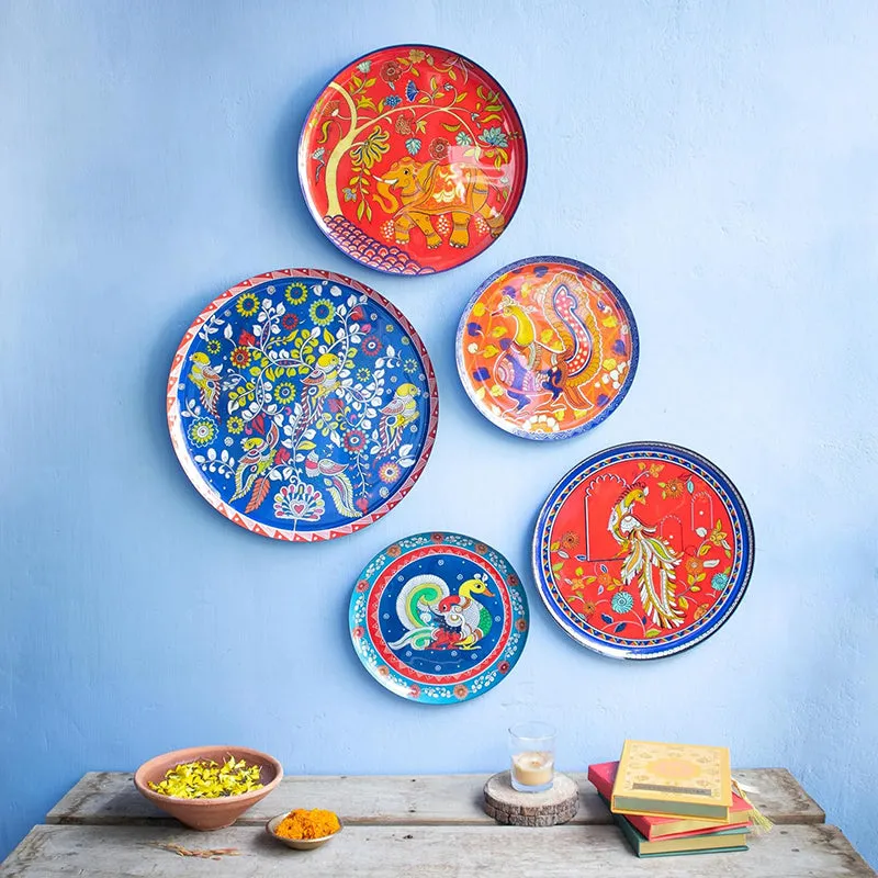 Chitrakala Charm Wall Plate - Set Of Five media 4
