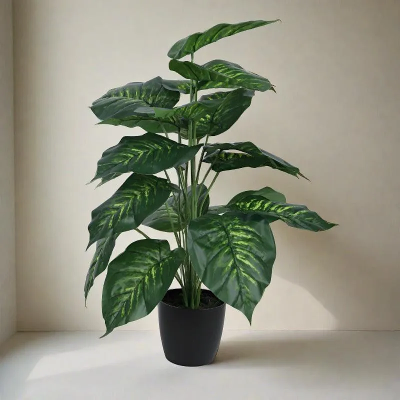 Faux Tropic Leopard Lily With Black Plastic Pot - 2.13 ft media 4