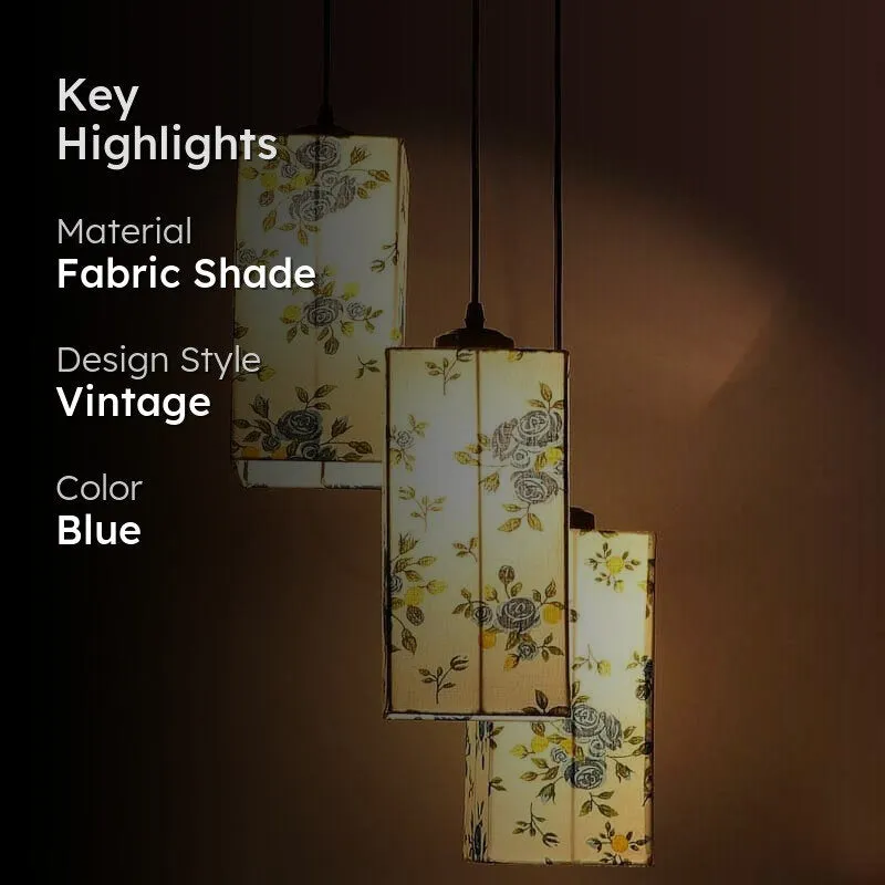 Blue Fleur Cluster Ceiling Lamp media 2