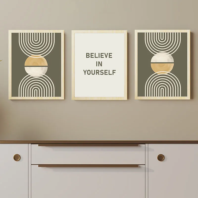 Believe Abtract Wall Art - Set Of Three media 5