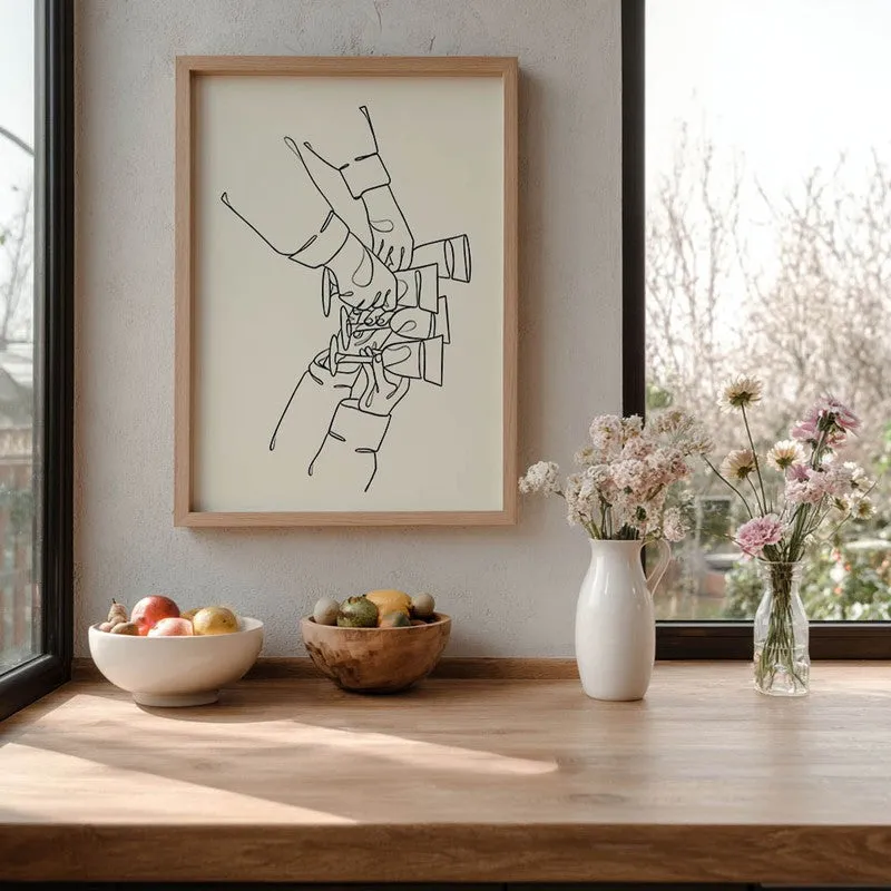 ChampagneBump Archival Canvas Wall Art - Brown media 6