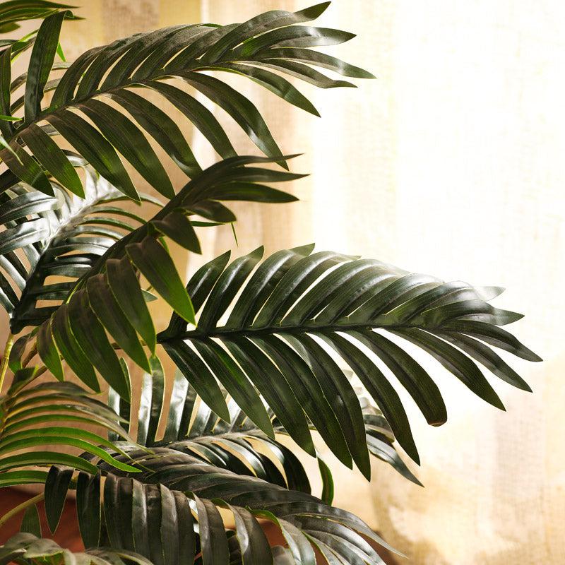 Artificial Palm Plant With Black Plastic Pot - 3 Feet media 7