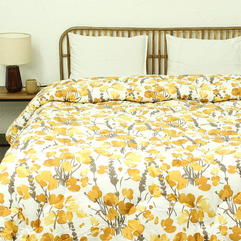 Amber Blossom Cotton Comforter - 350 GSM media 3