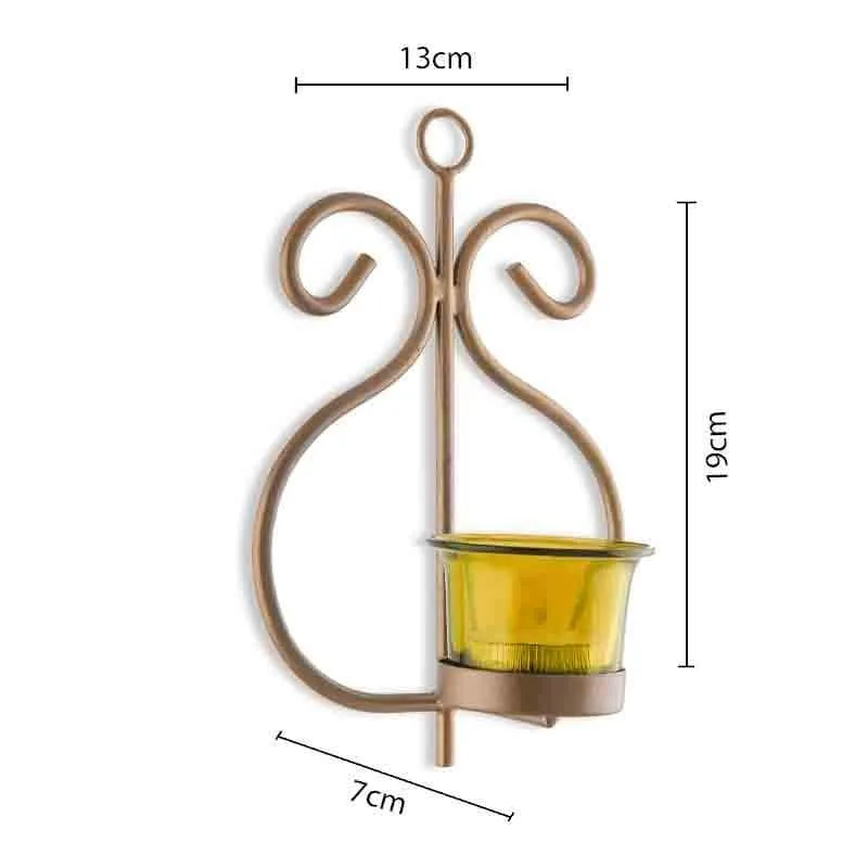 Aureate Candle Holder - Golden - Set Of Two media 7