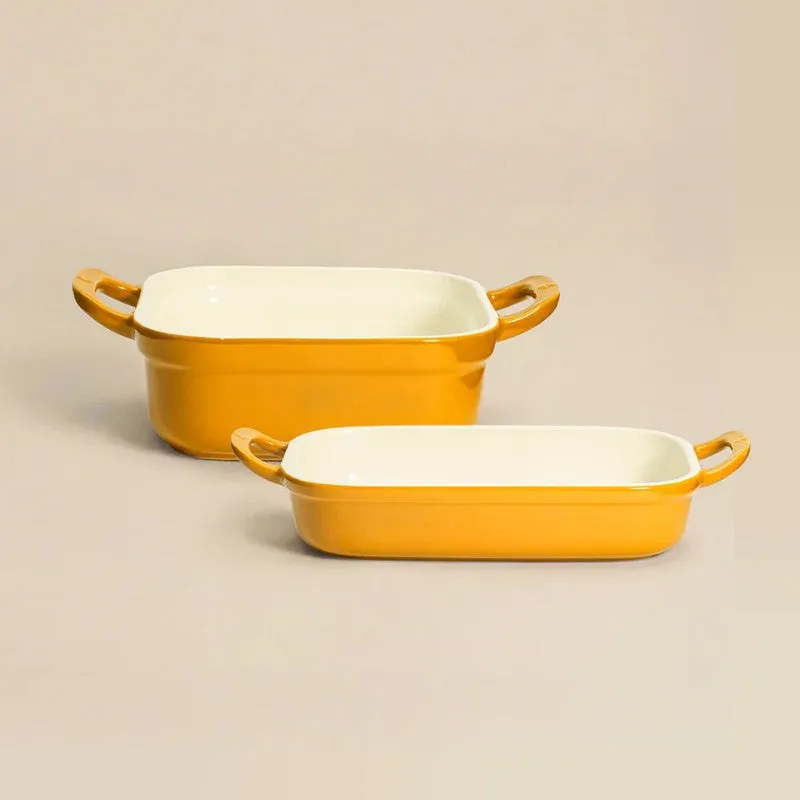 Cumin Co Ceramic Baking Trays - Mustard media 4