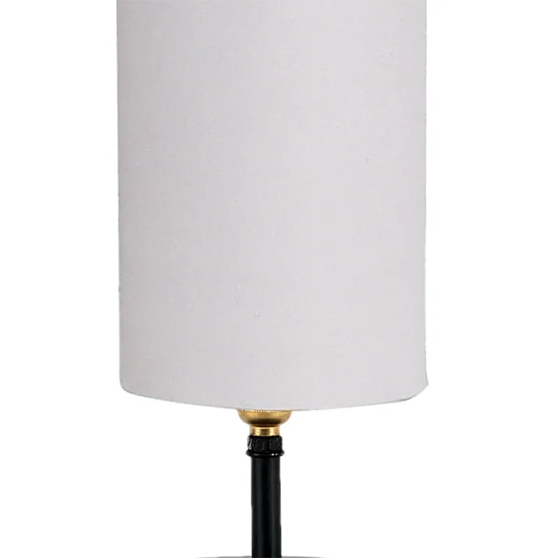 Hisha Metal Wooden Table Lamp - Grey,Black media 3