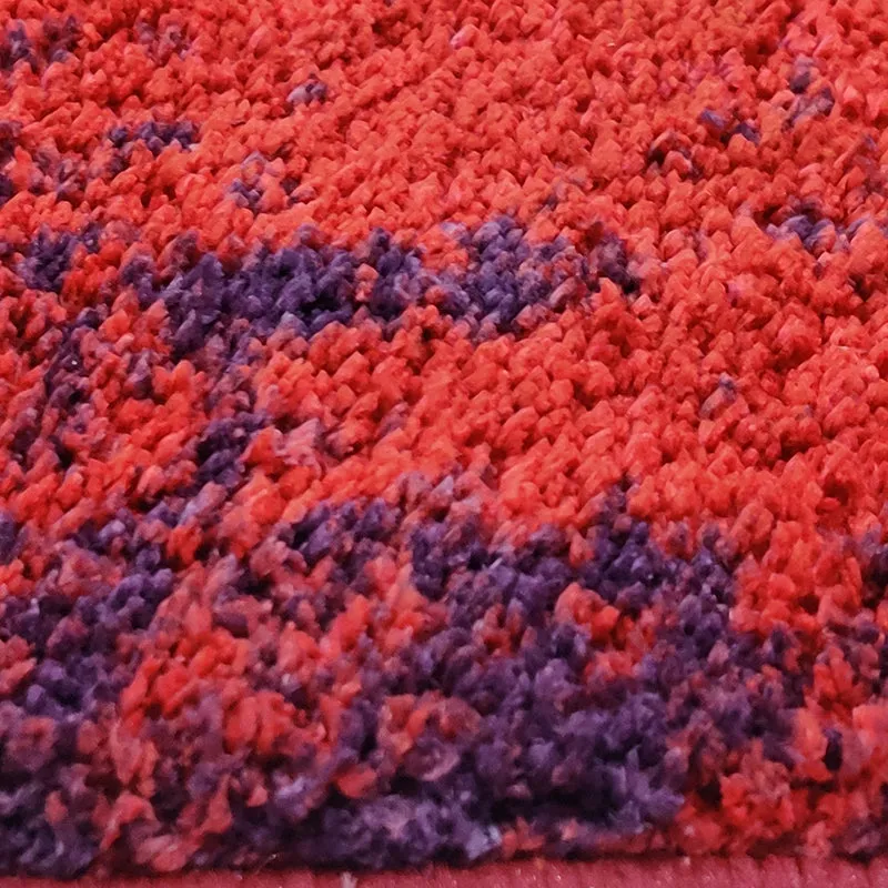 Esmond Abstract Micro Fiber Runner Rug - Orange media 5