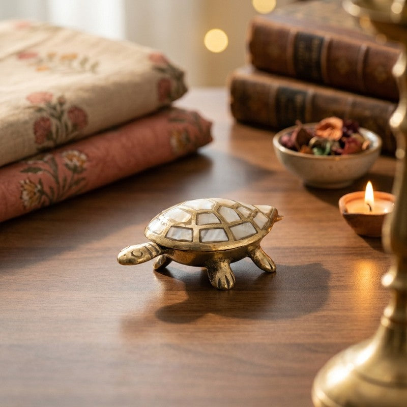 Kurma Harmony Brass Turtle
