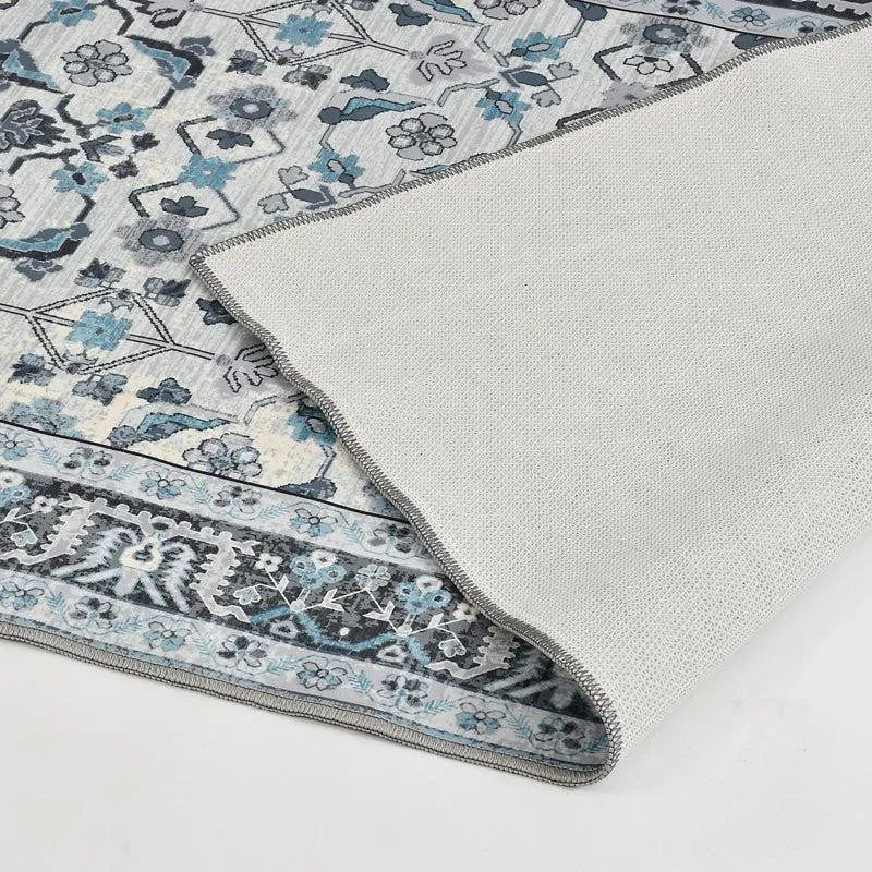 Aalya Velvet Rectangle Anti-Skid Carpet media 4