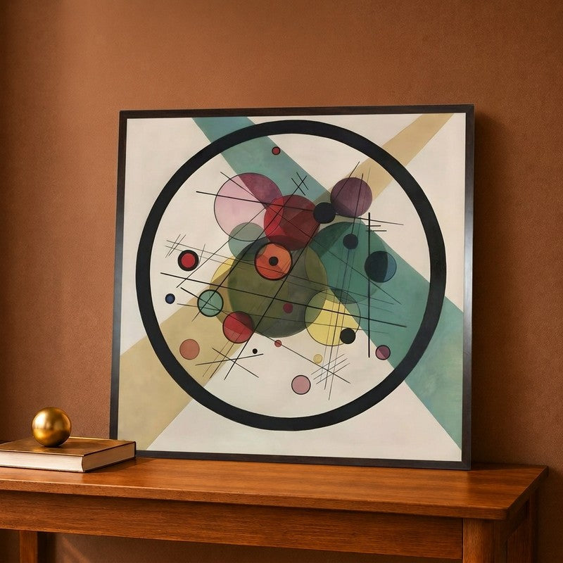 Circles in a Circle 1923 Canvas Wall Painting - 12 x 12 Inches