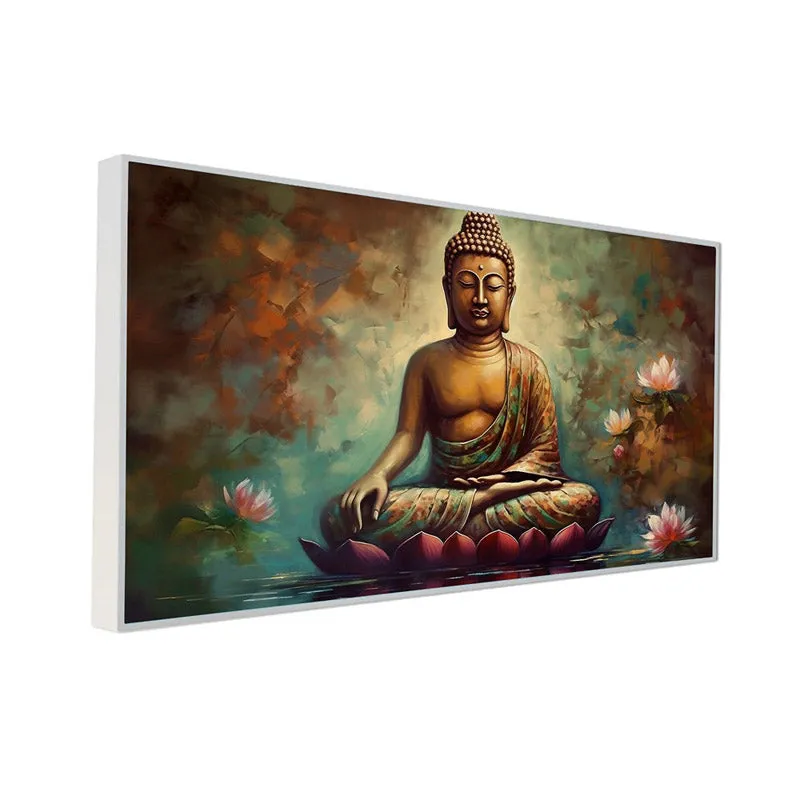 Mahatma Wall Painting With Frame media 9