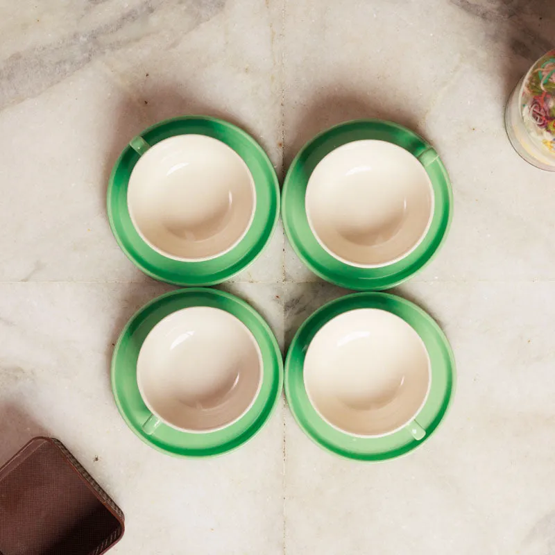 Blush & Brew Cup & Saucer (Mint/320 mL) - Eight Piece Set media 7