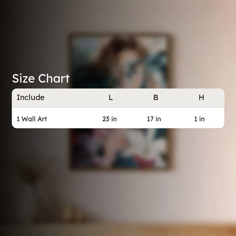 Shape of Her Canvas Wall Art With Frame media 9