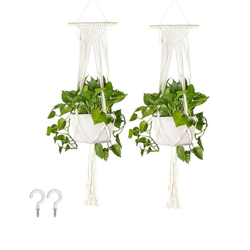 Gigi Macrame Plant Hanger - Set Of Two media 3