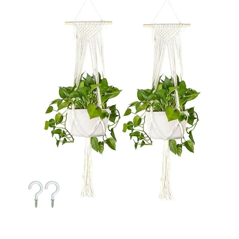 Gigi Macrame Plant Hanger - Set Of Two media 3