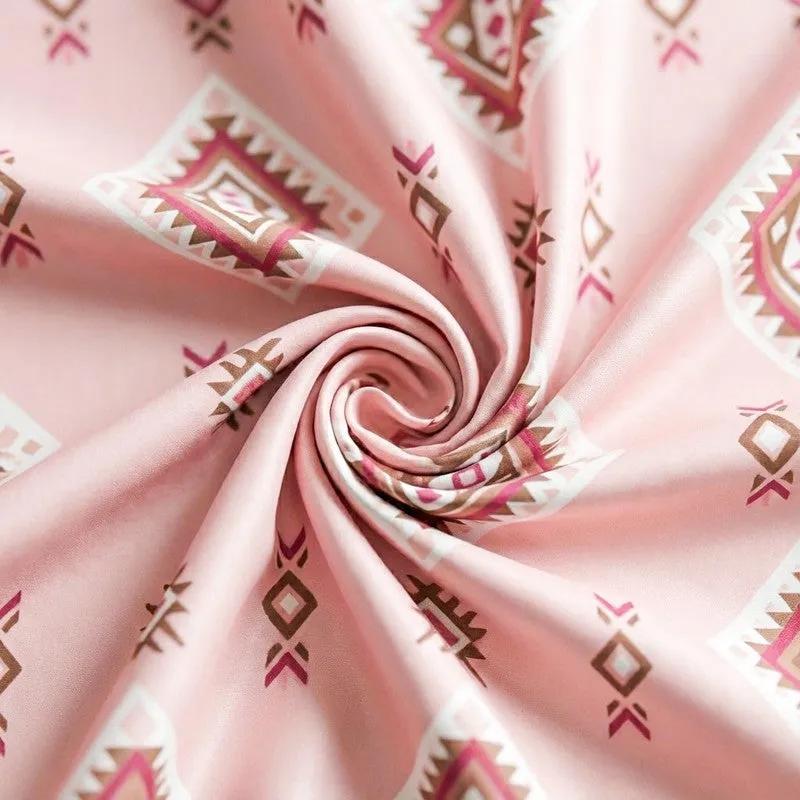Lisha Ethnic Cotton Bedsheet (Pink) - 144 TC media 5