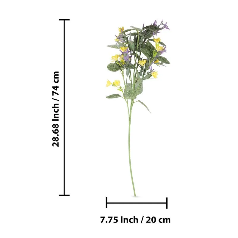 Bloomaire Artificial Flower(Yellow) - Set Of Two media 7
