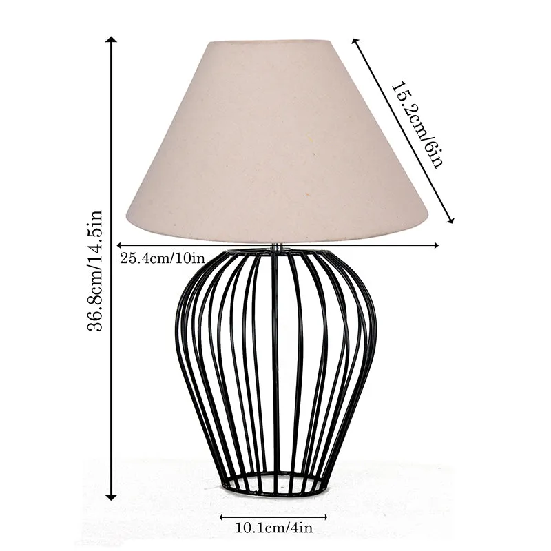 Spire Curve Metal Table Lamp - Beige,Black media 5