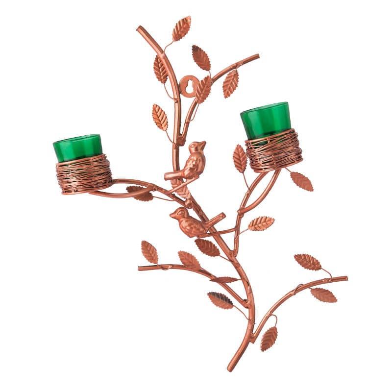 Cuprum Stem Candle Holder Votive - Green media 3