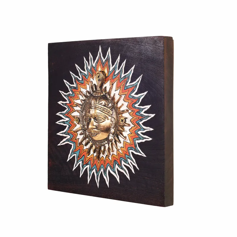 Divine Surya Brass Wall Art media 5