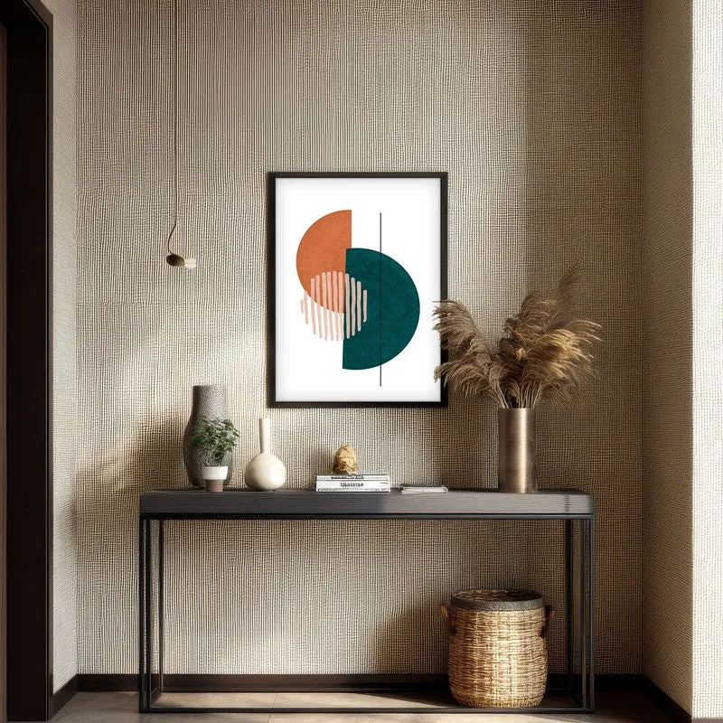 Linear Phase Canvas Wall Painting With Black Frame media 3